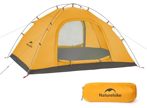 Naturehike P-Serie Campingzelte 2 Personen in 4 Jahreszeiten, Ultraleicht zelte Rucksackzelte Rucksackzelte, Anti-UV- Familienzelte für Outdoor-Aktivitäten