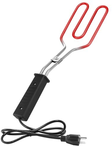 MICHOLY Encendedor de carbón eléctrico, 650 W, para barbacoa de carbón vegetal, briquetas y fuego de camping con elemento calefactor de acero inoxidable 304, cable de 63,5 cm (barbacoa, chimenea