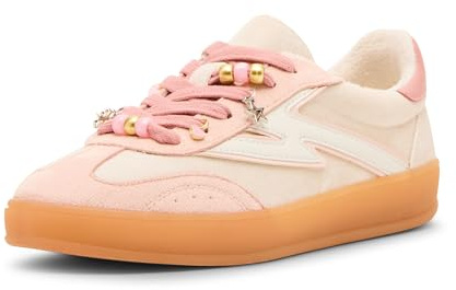 Madden Girl Women's Giia-CB Sneaker, Blush Velvet, 9.5