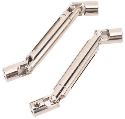 Dioche Eje de Transmisión de Coche RC de Metal para Coche RC, Repuesto Duradero de Acero de Alta Dureza para Vehículos de Control Remoto MN82 y LC79 (Silver)