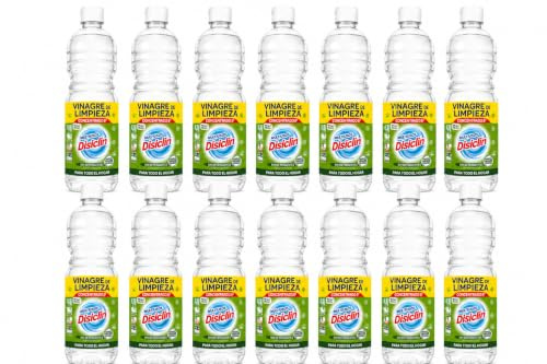 Disclin Limpiador Multiusos con Vinagre Blanco 1 L | Pack de 12 Unidades | RASMACOR