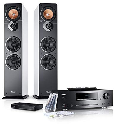Teufel Ultima 40 Kombo Streaming - HiFi Stereo System, Kraftvoll, Bluetooth aptX, NFC, CD-Receiver, DAB+ Digitalradio, USB, WLAN, Internetradio, Multiroom, LAN, Bassreflex, Musikstreaming - weiß