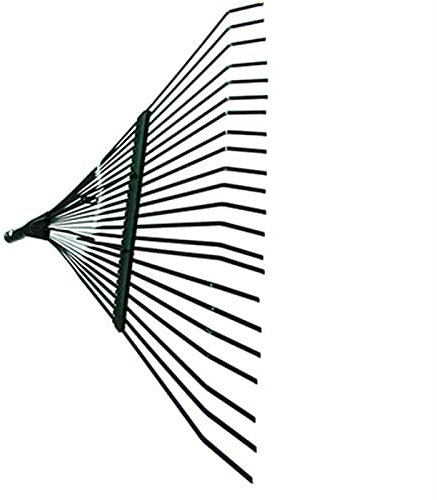 Harke Laubbesen Kleinrechen 22 Zinken Rasen Rake | 120cm Edelstahl Unkraut Rechen mit Holzgriff | für Gartenarbeit, Kultivieren, Lösen von Boden und Spreizmulch