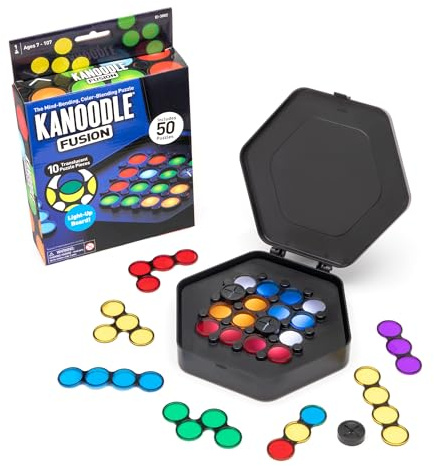 Learning Resources Kanoodle Fusion Logic Game for Kids, Brain & Challenge Game, STEM Toy for Kids Age 7 Years & Up, Multicolor (3082)