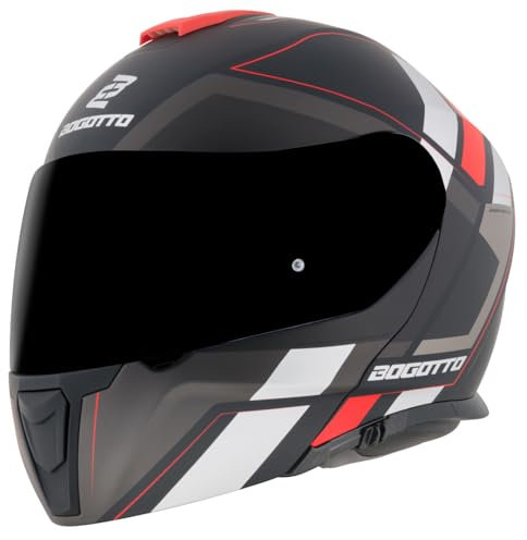 Bogotto FF403 Murata Klapphelm, rot/schwarz, M (57/58)