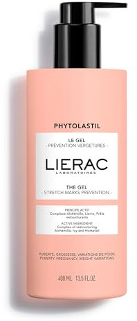 Lierac - Phytolastil - Le Gel Prévention Vergetures 400ml - Soin Corps Vergetures - Hydrate – Apaise - 97% d'ingrédients d'origine naturelle - Tous types de peaux - Grossesse - Variations de poids