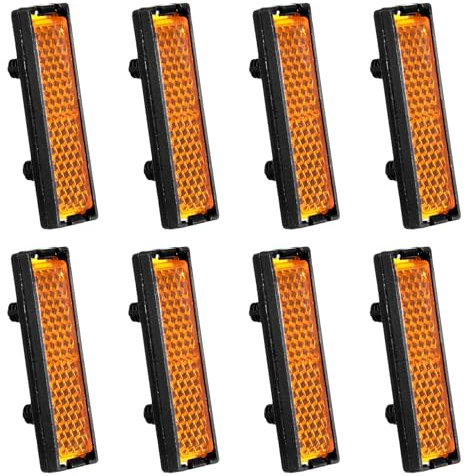 TIESOME 8 Stück Pedalreflektoren Fahrrad, Reflektoren Fahrrad Pedale, Rückstrahler Fahrrad, Nacht Sicherheit Warnung Pedal, Passend für Standard-Fahrradpedale