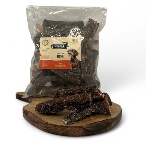 Dog & Field Beef Tripe Sticks for Dogs - 1kg. 100% Natural Dog Chews, High Protein Chew Treats | Promotes Dental Health | Long Lasting Dog Chew | Grain Free & Hypoallergenic |