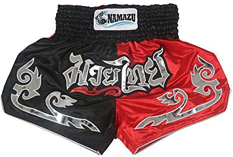 NAMAZU Muay Thai Shorts for Men and Women, High Grade MMA Gym Boxing Kickboxing Shorts Workout Training Grappling Martial Arts Fight Shorts Clothing.