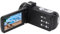Archuu Caméra vidéo numérique Portable, 30MP 4K Anti-tremblement 1080P HD 18X Zoom Écran Tactile IPS 3 Pouces Caméra vidéo numérique Caméscope
