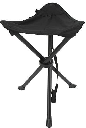 SPYMINNPOO Klapphocker, 200 Kg Lager Klappstativ Campinghocker Tragbarer Faltbarer Hocker für Angeln Im Freien Camping Picknicks 2 Farben(Schwarz) Bergsteigen Und Camping Campingtisch Und Stühle