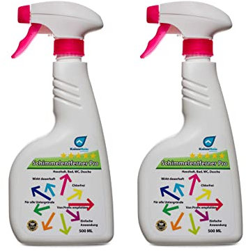 KaiserRein Schimmel-Entferner Spray 2x500ml Haushalt, Bad, WC, Dusche Chlorfrei wirkt dauerhaft