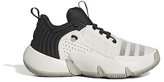 adidas Unisex Kinder Trae Unlimited Shoes, Cloud White/Carbon/Metal Grey, 36 2/3 EU