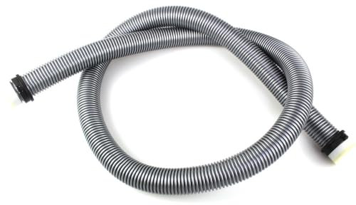 Premium Schlauch Staubsaugerschlauch geeignet für Vax, Volta, Quigg | Länge: 1,80m | mit Click System | Durchmesser: 32mm Innen | Farbe: Silber | Universalschlauch Zubehör