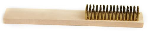 Metal Brush Wooden Handle Cleaning Oil Paint Wood Handle Wire Copper Copper Wire Craft Cleaning Brush