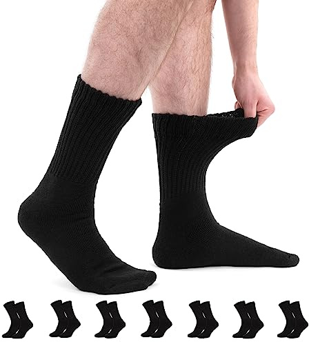 Sockerfrakt 5, 10 eller 20 par TENNISSOCKOR SPORTSOCKOR Män kvinnor svart hälsostrumpor komfortknutor, tung kvalitet 35–38, 39–42, 43–46, 47–49