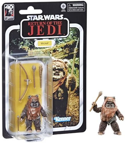 Star Wars Hasbro Wars The Black Series Wicket, Wars: Return of Jedi 6-Inch Action Figures, F7050, Multicolor