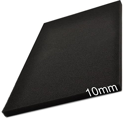 Easyboost Mousse de Filtre à Air 10mm d'épaisseur 28x15cm Universelle à découper pour Scooter Moto Quad Tondeuse Débroussailleuse Motoculteur Tronçonneuse Filtration pour Boite à air