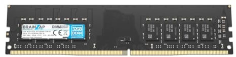 BRAINZAP 32GB DDR4 RAM DIMM PC4-3200AA-UB0-10 2Rx8 3200 MHz 1,2 V CL22 dator PC-arbetsminne obuffrad icke-ECC