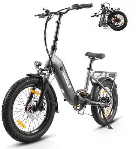 VAKOLE VT4 E-Bike Klapprad 20 Zoll Elektrofahrrad 36V 13Ah Akku Bis zu 75KM