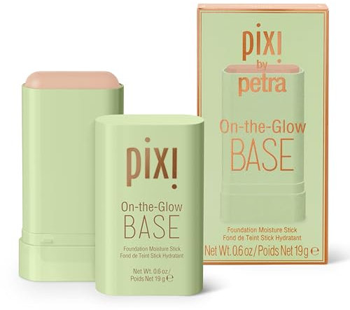 Pixi Beauty On-the-Glow Base| Tinted Moisturizer Foundation Stick | Nude: Light/medium, neutral shade| 0.6 oz / 19g