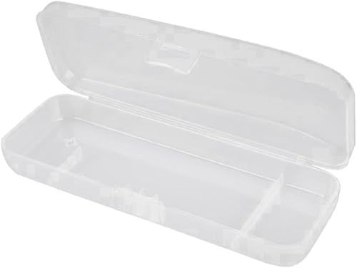 Kryoflare Manual Razor Travel Case Transparent Portable Travel Men Manual Razor Protector,Hard Pencil Case Protector Plastic Box Cover Container Storage for Manual Razor SystemAnd Blade Refills