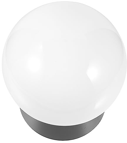 BESTonZON Applique Murale Extérieure Led Ronde En Acier Inoxydable Et Acrylique 200mm Pour Jardin Et Porche Éclairage Décoratif Compact Robuste Et Solide