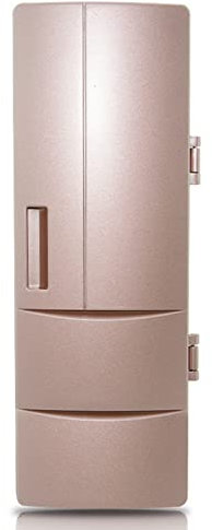 Wdbild Réfrigérateur électrique USB à double usage pour le bureau, réfrigérateur à boissons, congélateur, petit réfrigérateur compact pour porte de réfrigérateur à boissons unisexe