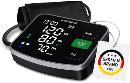medisana BU 520 Misuratore di pressione da braccio, bracciale XXL con scala cromatica a semaforo, monitor della pressione e polso con indicazione di battito cardiaco irregolare e funzione di memoria