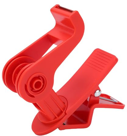Pssopp Tape Table Clamp, ABS Adjustable Desktop Tape Dispenser with 360 Degree Rotation for Gift Wrapping Holiday Projects Craft Dispenser Twist (Red)