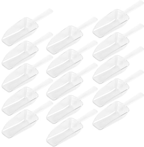 NUSITOU 15 St Delars Plastmätkoppsset med Skopor för Is Mjöl och Spannmål Ergonomisk Design för Enkel Hantering Mångsidiga Köksredskap för Bakning och Servering Festliga Tillfällen
