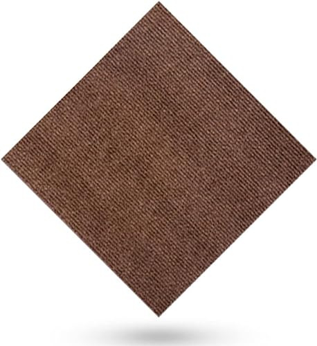 Självhäftande mattor, Heltäckningsplattor 12x12 tum Tvättbar flerfunktionsrutor Golvmatta(Brown)