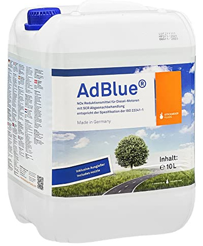 A&G-heute AdBlue® 10l hochreine Harnstofflösung für SCR Abgasreduktion | ISO 22241 | Einfüllschlauch | Reduziert Stickoxidenabgabe | Alle Automarken