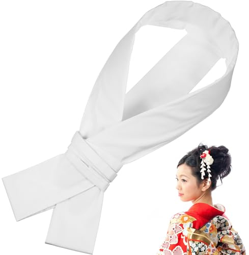 Amosfun Kimono Japonais Kimono Obi Ceinture Japonaise Vintage Camélia Ceinture Core Col Doublure Traditionnel Kimono Naga-Juban Accessoires