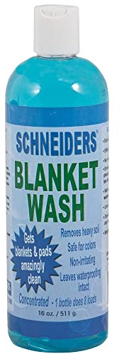 Schneiders Horse Blanket Wash | Transformative Equine Care | Wash in Waterproofing | Horse Blanket Wash Revives & Protects | Eco-Friendly Formula | Size 16 oz