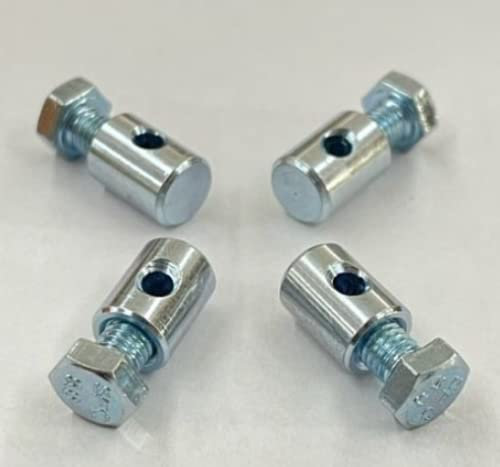 Morsetto con vite di bloccaggio in testa Morsetti zincati con vite in testa adatto per cavi di diametro 3 mm.Blister 4 pezzi