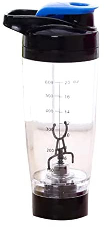 BESTonZON Battery Operated Electric Mixing Cup Protein Shaker Bottle Blender Portable