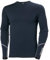 Helly Hansen Mens LIFA Merino Midweight Crew Baselayer Jacket, 600 Navy, S EU