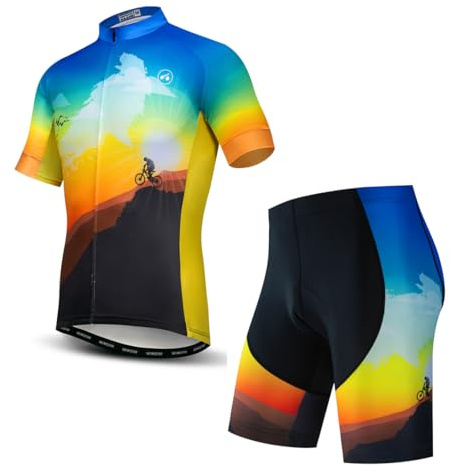 Cykeltröja för män set cykelkläder sommar kortärmad cykelkläder, Cf0062-1n, L