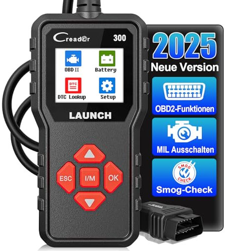 Valise Diagnostic Auto Voiture Multimarque LAUNCH CR300, Universel OBD2 Diagnostic Voiture Français,Lecteur de Code d'erreur de Moteur,Voiture pour Tous Les Véhicules OBD2 après 2000