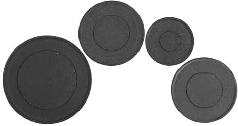 ANDRESLAD 4pièces Couvercles Pour Brûleurs à Compatibles Avec Installation Facile Distributeurs De Flamme Ensemble Pour Plaques De à Prévention Débordements Et De