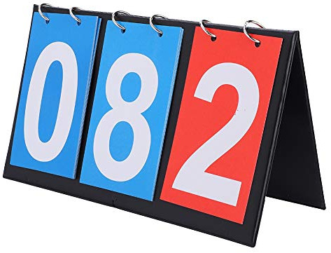VOBOR Sports Scoreboard, 3 Digit Waterproof Scoreboard Flip with Number Cards from 00 to 99, Darts Scoreboard Electronic for Indoor Outdoor Sports Activities