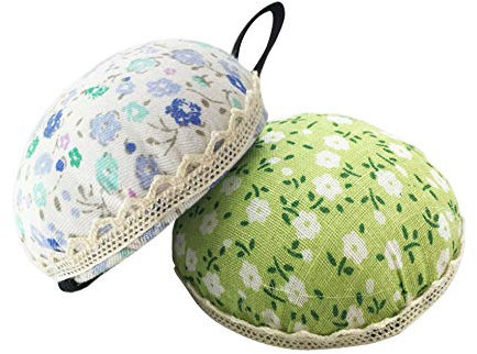 iwobi 2 Stücke Nadelkissen mit Blume Motive Nähen Handwerk