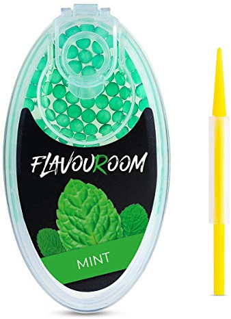Flavouroom Aroma Click - 100 Premium Kugeln Set I Intensiver Flavour mit praktischer Box I Einfaches Einsetzen für DIY Mint Genuss