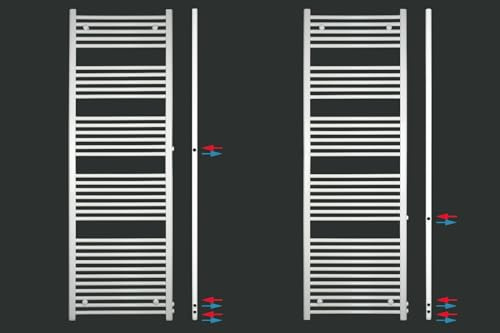 MCHeat ® Premium Austauschheizkörper Renovierungsheizkörper Badheizkörper Seitenanschluss (400mm * 1200mm- Anschluss 900/940 mm)