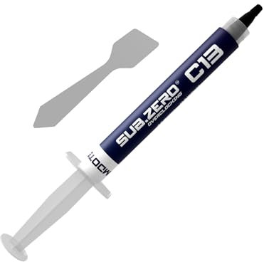 ATOMDOTS C13 High-Performance Thermal Paste (4g) – 12.8 W/m*K Conductivity, Ideal for CPU, GPU, PC, PS4 & Xbox – Non-Conductive, Non-Capacitive, Long-Lasting Formula – Trusted by Gamers & Enthusiasts