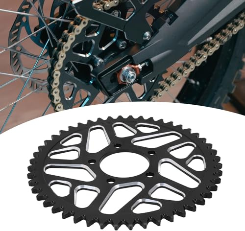 Runfarr Pignone per Moto da 48 Denti,Pignone Posteriore per Sur-Ron S/X X160/X260 Talaria Sting Sur Ron Elettrico Light Bee-Nero