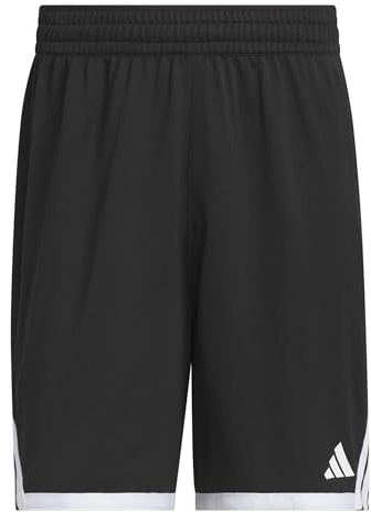 adidas Men's M Everyday PRO Bball Short, Black/White, 4XL