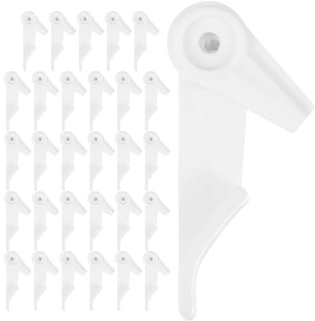 IWOWHERO 30 Broches de Fijación para Lámparas de Techo Clips de Plástico Resistentes Tamaño Estándar Pack de 30 Unidades Accesorios para Fijar Pantallas LED en Decoración del Hogar