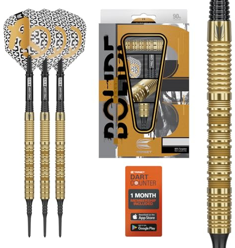Target Darts Bolide Envy 90% Tungstène Pointe Souple Dart Set (Barrel 10), 18G/21G | N° 6 Vols et Pro Grip Evo Arbres, Électroniques Pixel Conseils Inclus | Professionnels Fléchettes Sets
